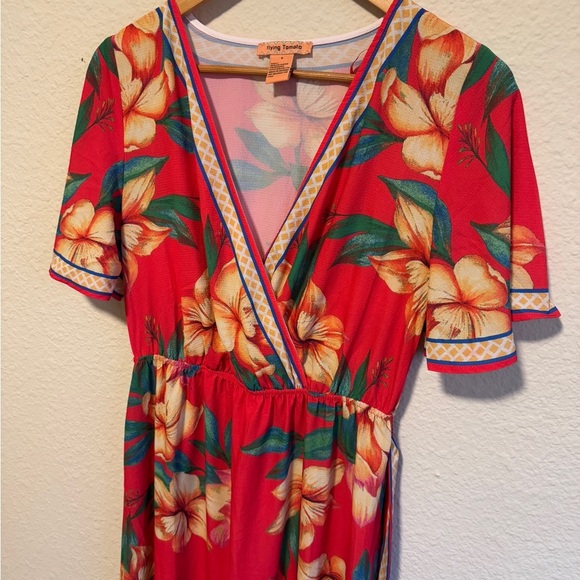 Tropical Floral Maxi Dress - Picture 2 of 8